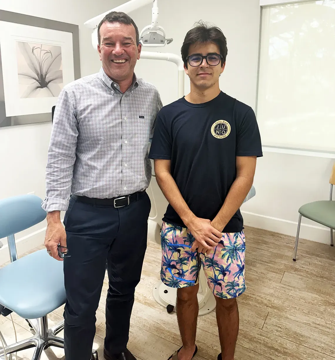 doctor Lazzara with patient