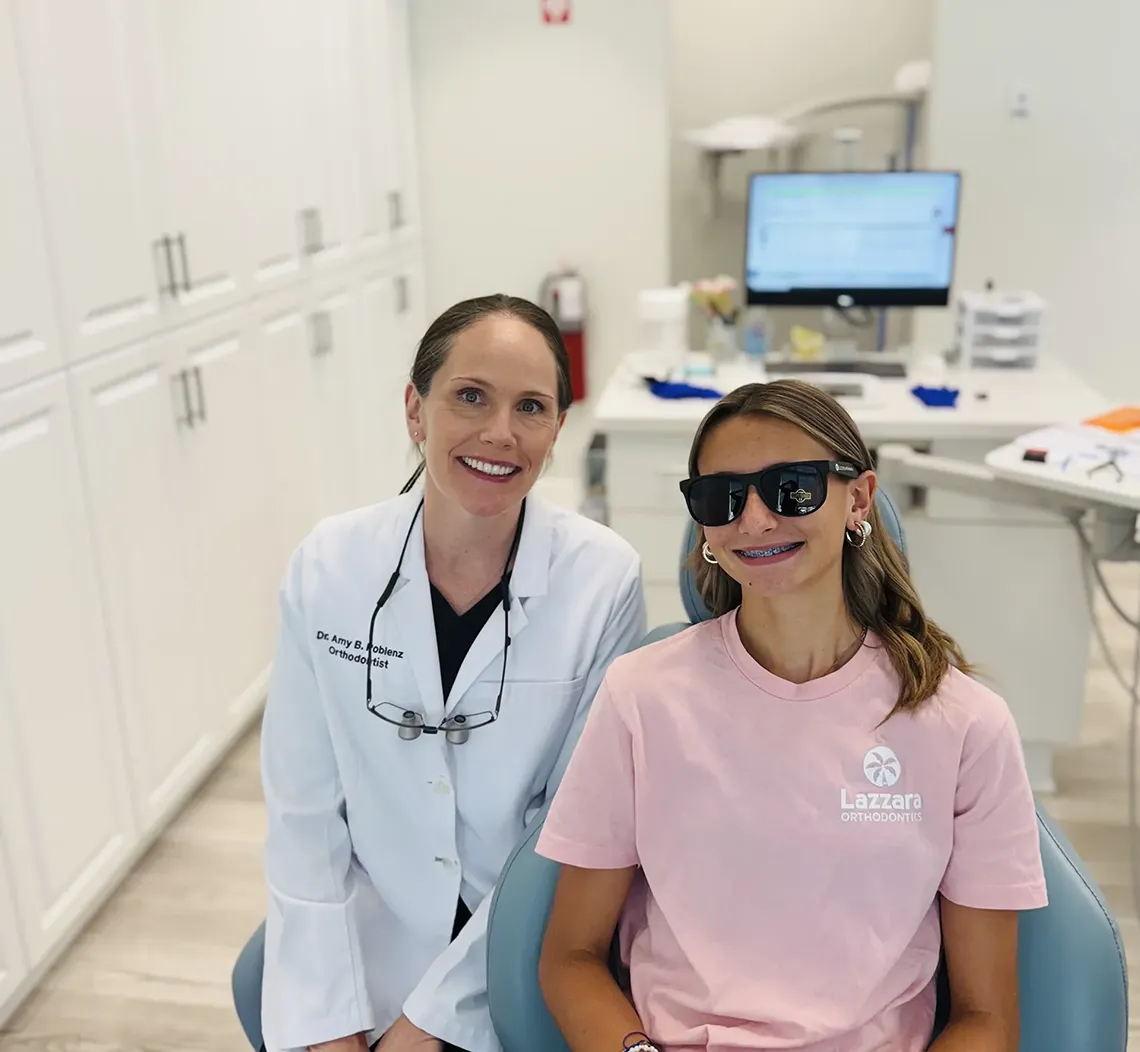 doctor Poblenz with teen patient