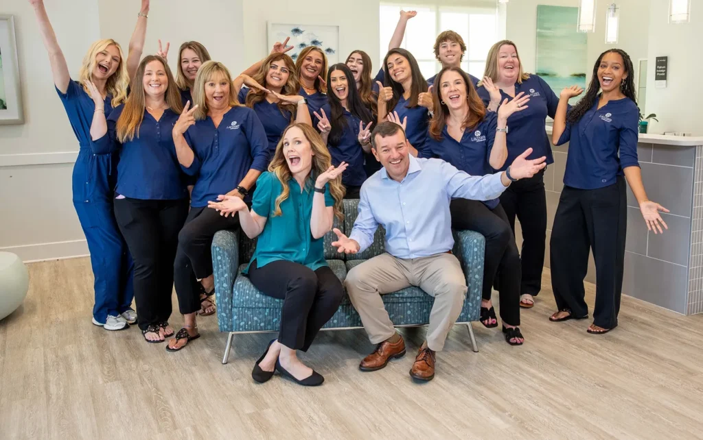 lazzara orthodontics team fun photo